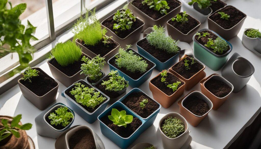 indoor seed starting for herbs