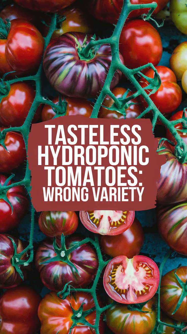 7 Reasons Why Hydroponic Tomatoes Are Tasteless (And How to Fix It!) a vine laden with plump, heirloom tomatoes