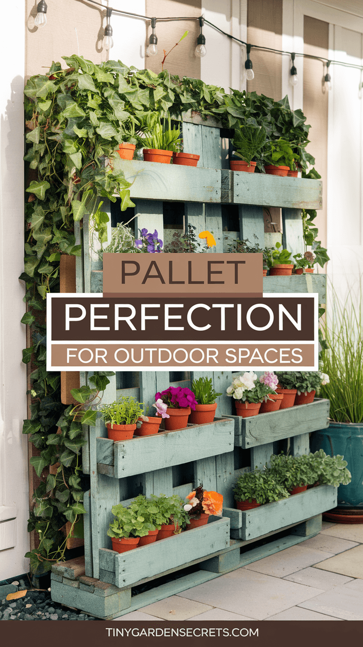 Small Space, Big Green Dreams: 8 Stunning Vertical Mini Garden Ideas to Transform Your Tiny Nook pallet perfection for outdoor spaces
