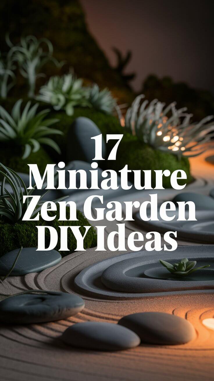 17 Miniature Zen Garden DIY Ideas: Relaxation in the Palm of Your Hand 17 miniature zen garden diy ideas