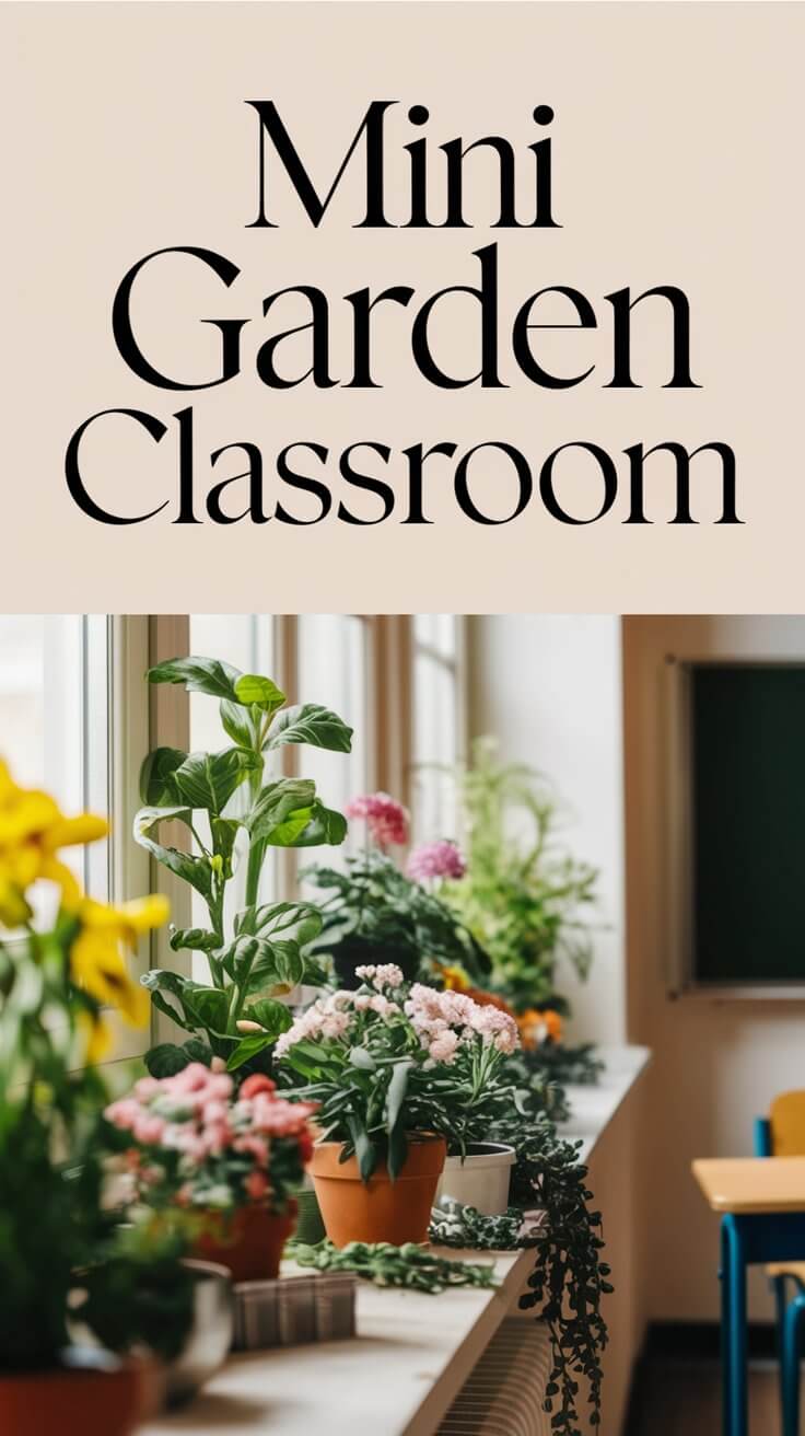7 Fun Ways to Create a Mini Garden Classroom mini indoor classroom garden filled with lush greenery