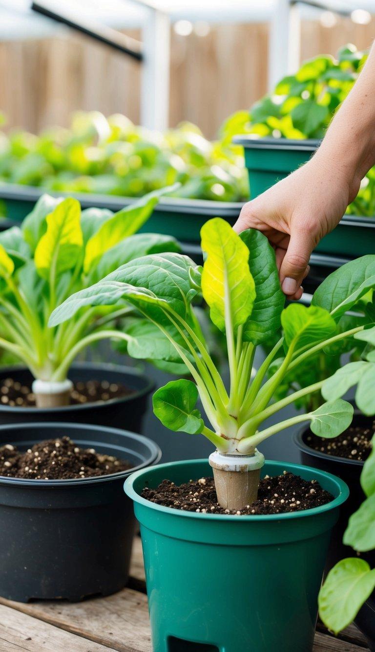 Transplanting Aerogarden Plants to Soil: A Step-by-Step Guide for Successful Transition a hand pickup up a plant transplanting aerogarden plants to soil infographic